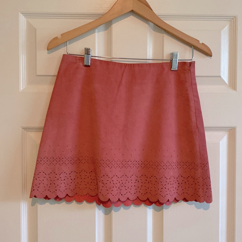 Vintage Express suede mini skirt